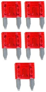 Nippon AST10A Audiopipe 10 Amp Mini Blade Fuse - 5 Pack