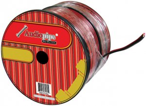 Nippon CABLE12BLACK Speaker Cable 12ga. 500' Audiopipe;red + Black