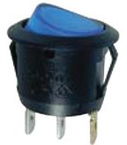 Nippon EC1217BLUE Blue Led Round Rocker Switch - Pack Of 10