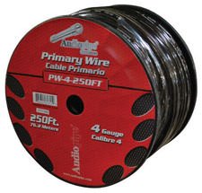 Nippon PW4BK Power Wire Audiopipe 4ga 250' Black