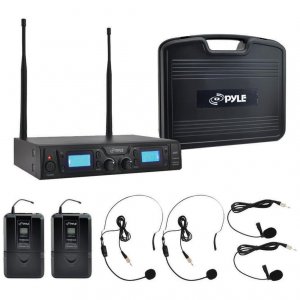 Pyle PDWM3365 Pro Rack Mount Uhf Wireless Microphone Syste