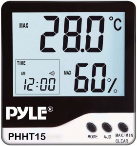 Pyle PHHT15 Hydro-thermometer Whiteblack Color