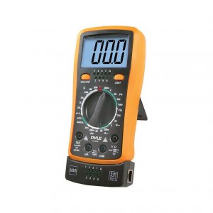 Pyle PLTM40 Digital Backlit Lcd Multimeter For Ac Dc Volt Currentresis