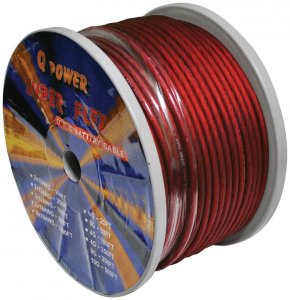 Qpower 8G250RD Power Wire 8ga. 250' Red