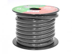 Pyramid RPB425 Wire 4 Ga. Black Pyramid 25 Ft. Spool;also Rpb4025