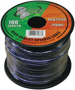 Pyramid RSW20100 Speaker Wire Pyramid 20 Ga. 100 Ft. Purple