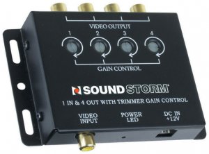 Sound SVA4 (r)  Video Signal Amp With 1 Input  4 Outputs