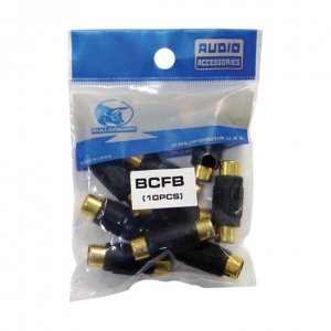 Xscorpion BCFB Rca Female Coupler - Black - 10 Pack