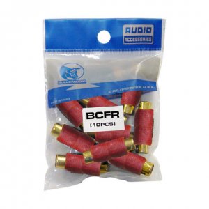 Xscorpion BCFR Rca Female Coupler - 10 Pack, Red