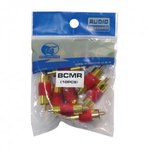 Xscorpion BCMR Rca Male Coupler - Red - 10 Pack