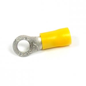 Xscorpion RTT10Y Yellow 10 Ring Terminals For 10-12 Ga Wire - 100 Pcs