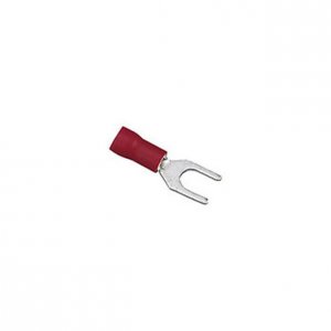 Xscorpion ST6R Spade Terminals 6 22-18 Ga. 100 Pcs; Red;