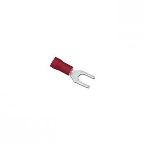 Xscorpion ST8R 8 Red Spade Terminals For 22-18 Ga Wire - 100pcs