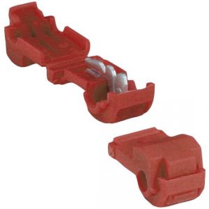 Xscorpion TT2218R T Tap Connector For 2218 Gauge - 50pcs Red