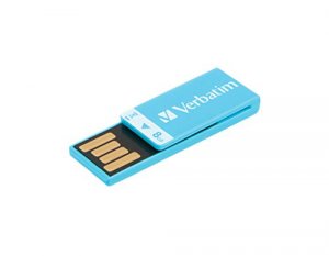 Verbatim 43934 8gb Clip-it Usb Flash Drive - Blue