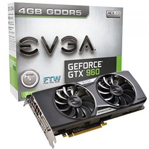 Evga 04G-P4-3968-KR Geforce Gtx960 Ftw Pcie 4gb     Gddr5 Dvi-i 3xdp H