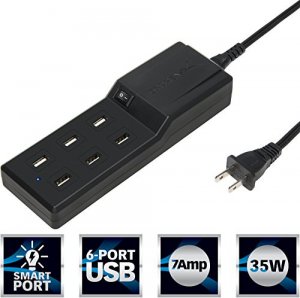 Sabrent AX-USB6 6port Family Sized Charger