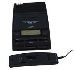 Phillips 730D Dict Mic Tape Adapter Lcd