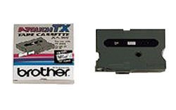 Brother TX1411 Laminated Tape - Black On Clear - Roll (0.7 In X 50 Ft)