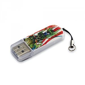 Verbatim 98663 Mini Usb Flash Drive, , 8gb, Tattoo Series - Dragon