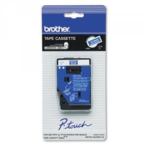 Original Brother TC64Z1 - White, Blue - Roll (0.35 In X 26.3 Ft) 1 Pcs