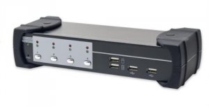 Syba SY-KVM20108 4-port Usbdvi Kvm Switch Wusb2.0 Hub