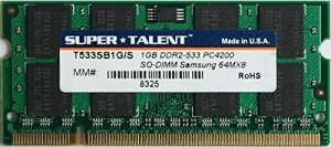 Super T533SB1G Ddr2 533 Sodimm 1gb 64x8 Samsung Chip Notebook Memory