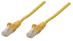 Intellinet 319966 25 Ft Yellow Cat5e Snagless Patch Cable