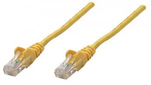 Intellinet 320665 100 Ft Yellow Cat5e Snagless Patch Cable