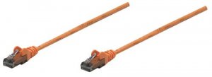 Intellinet 342254 5 Ft Orange Cat6 Snagless Patch Cable