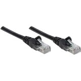 Intellinet 345125 1.5 Ft Snagless Cat5e Patch Cable - Black Ethernet C