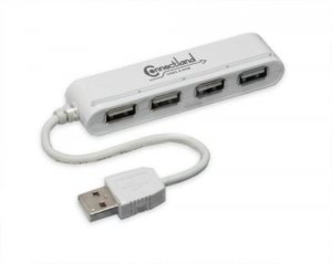 Syba CL-U2MNHUB-4W Usb 2.0, 4-port Mini Hub, White Color, O