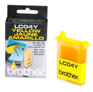 Original Brother LC04Y Ink Cartridge - Yellow - 410 Pages At 5% Covera