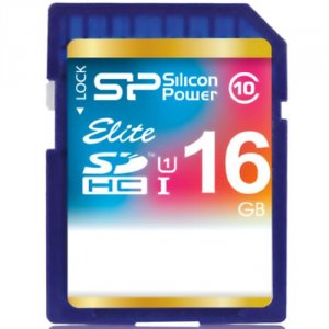 Silicon SP016GBSDHAU1V10 Sp Elite 16gb Sdhc Card Class 10 Uhs-1