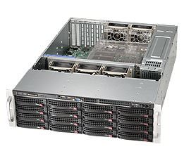 Supermicro CSE-836BA-R1K28B 3u Rack Mount Chassis, Redundant Platinum 