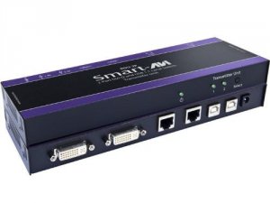 Smartavi RDU-2PS 2-port Dvi-d And Usb Switch With Integrated Cat6 Stp 