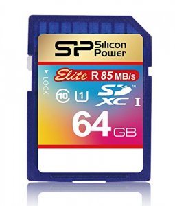 Silicon SP064GBSDXAU1V10 Sp Elite 64gb Sdxc Card Class 10 Uhs-1