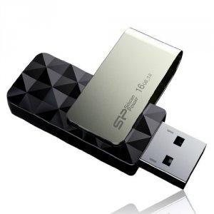 Silicon SP016GBUF3B30V1K Sp Blaze B30 16gb Usb 3.0 Drive Black