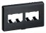 Panduit CFFPHM4BL Mini-com Snap-on Modular Furniture Faceplate