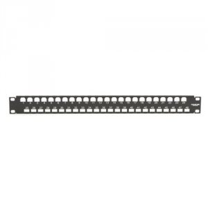 Black JPM802A Cat5 Feed-through Patch Panels, 19inw, 3