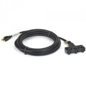 Black EPWR62 All-weather Triple Outlet Black 25 Feet