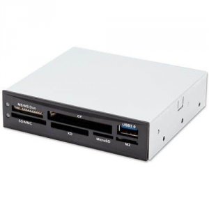 Syba CL-CRD20154 Cl-crd20154 7port Cf Card       Reader Usb3.0 3.5in B