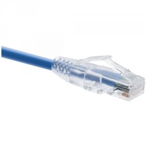 Unirise 10006 Clearfit Cat6 Patch Cable, Blue, Snagless, 5ft