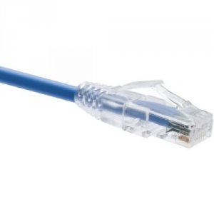 Unirise 10007 Clearfit Cat6 Patch Cable, Blue, Snagless, 6ft