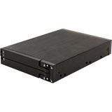 Bytecc BT-M240-BK Snap-in 2.5inch Sata Double Drive Mobile Rack - Tray