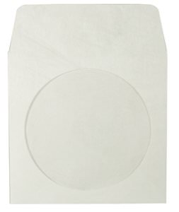 Generic ADSCDTYVEK Durable Tyvek Cd Sleeves With Cello Windows - Pack 