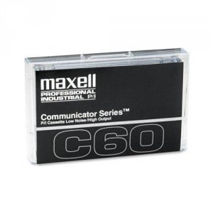 Maxell 102411 Cassette, Type I Normal Bias, 60 Min, Communicator, Std