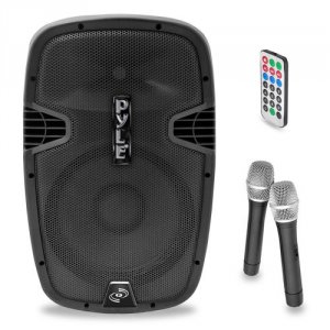 Pyle PPHP129WMU 12 1000w Bt Portable Loudspeaker W2 Wireless Mics And 