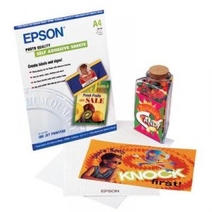 Epson S041106 Photo Quality Self-adhesive Sheets - A4 (8.3 In X 11.7 I