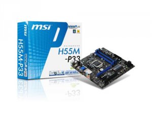 Msi H55M-P33 Motherboard H55m P33 Intel Corei7 5 3 H55 Lga1156 64g Drr